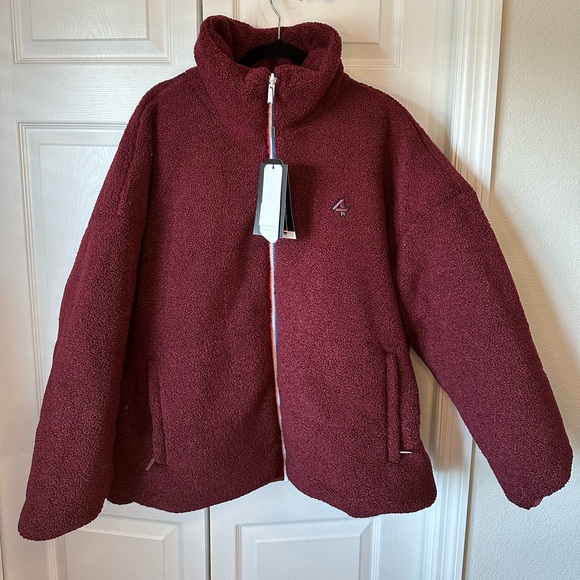 4laps Polar Quilted Sherpa Puffer Jacket Sz.XXL reversible 2-in-1 - Picture 5 of 6